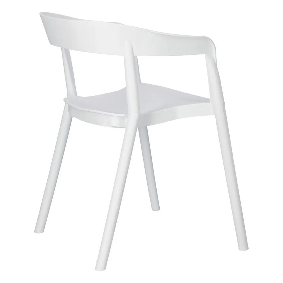 Krzesło Bow białe z tworzywa