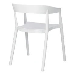 Krzesło Bow białe z tworzywa