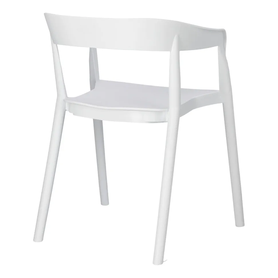Krzesło Bow białe z tworzywa