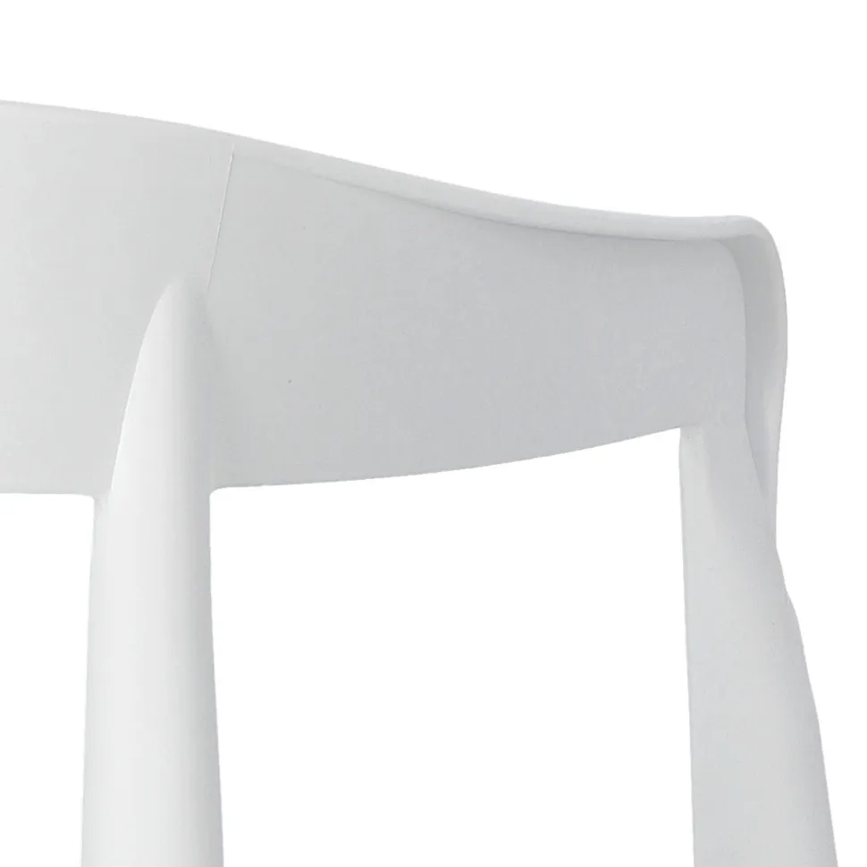 Krzesło Bow białe z tworzywa