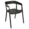 Krzesło Bow czarne z tworzywa