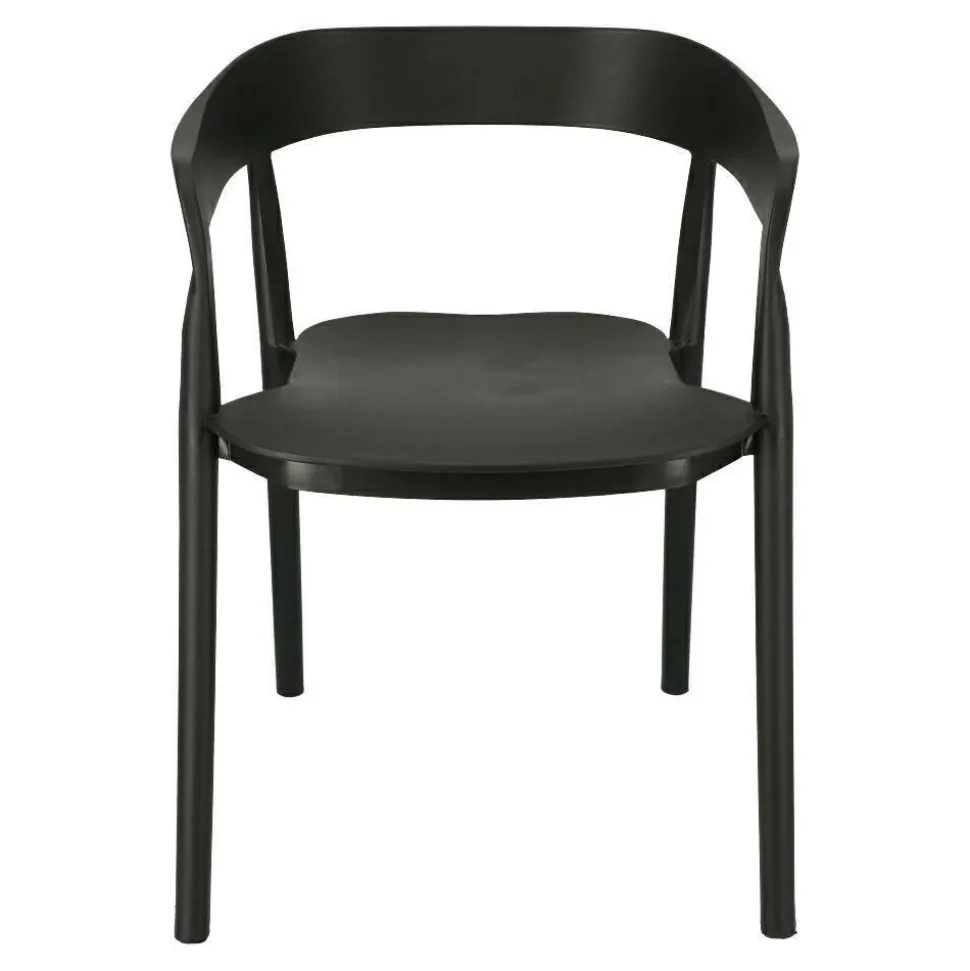 Krzesło Bow czarne z tworzywa