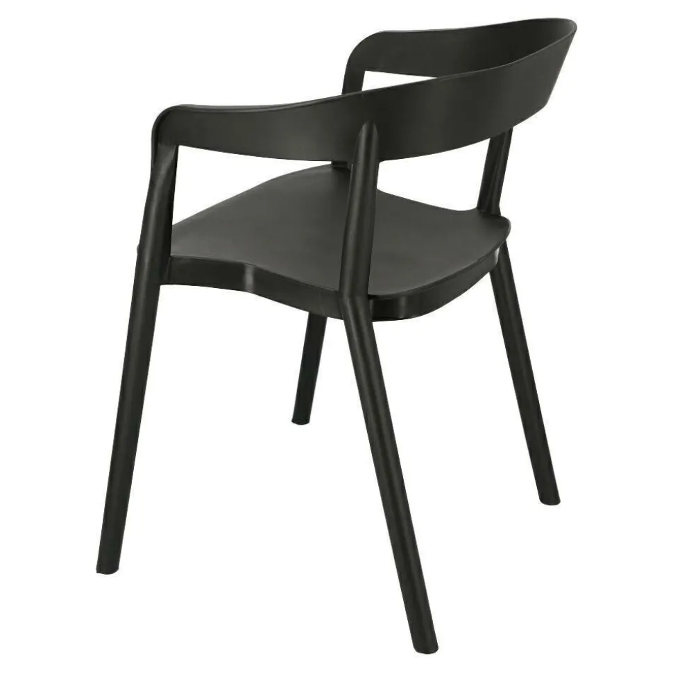 Krzesło Bow czarne z tworzywa