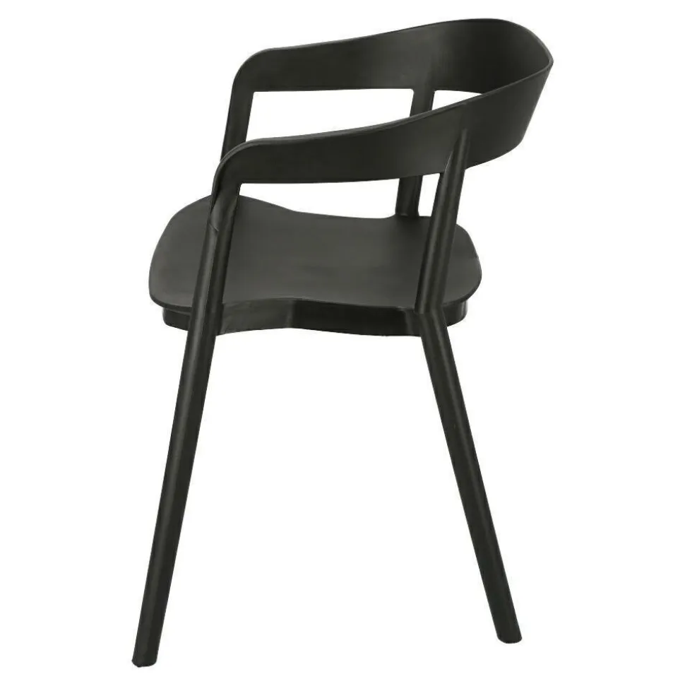 Krzesło Bow czarne z tworzywa