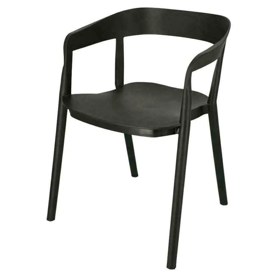 Krzesło Bow czarne z tworzywa