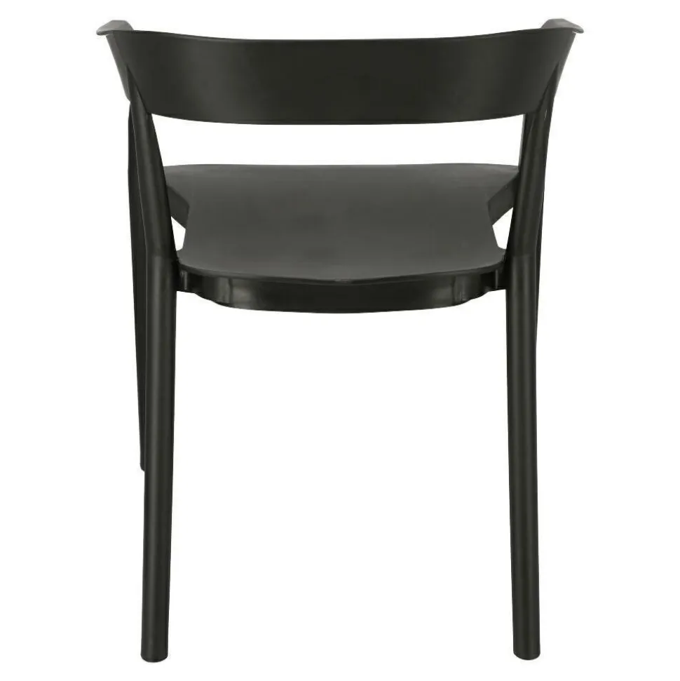 Krzesło Bow czarne z tworzywa