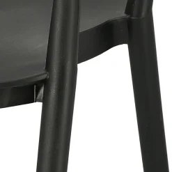 Krzesło Bow czarne z tworzywa