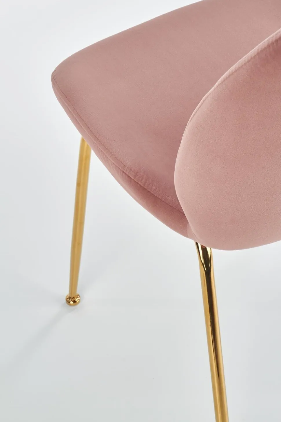 Krzesło Brema różowe/złote