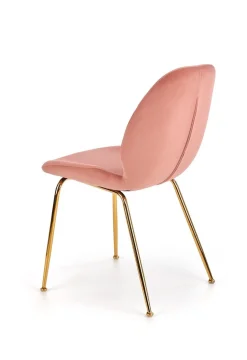Krzesło Brema różowe/złote