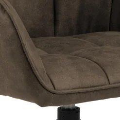 Krzesło Brenda brązowe tapicerowane