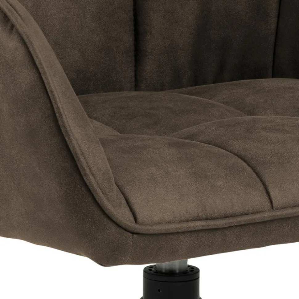 Krzesło Brenda brązowe tapicerowane