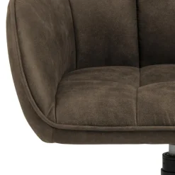 Krzesło Brenda brązowe tapicerowane