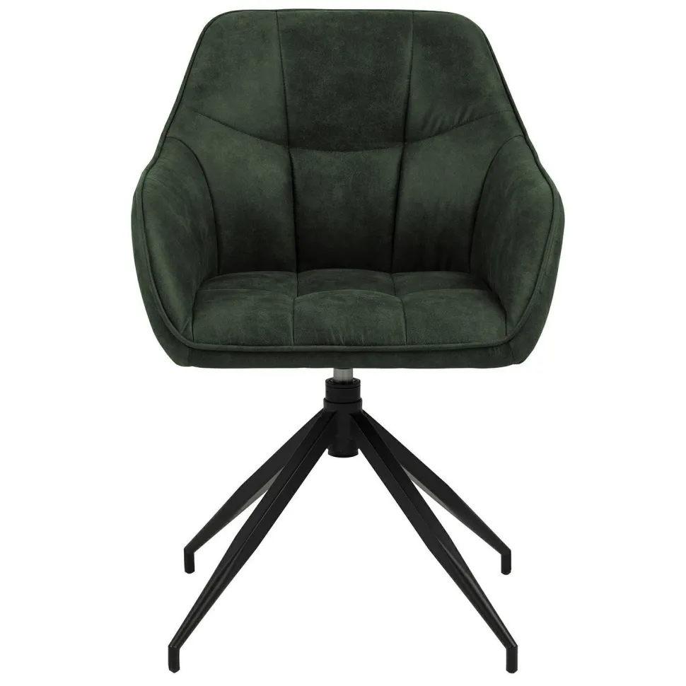 Krzesło Brenda oliwkowe tapicerowane