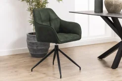 Krzesło Brenda oliwkowe tapicerowane