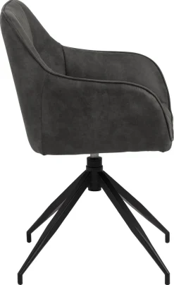 Krzesło Brenda szare tapicerowane