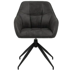 Krzesło Brenda szare tapicerowane