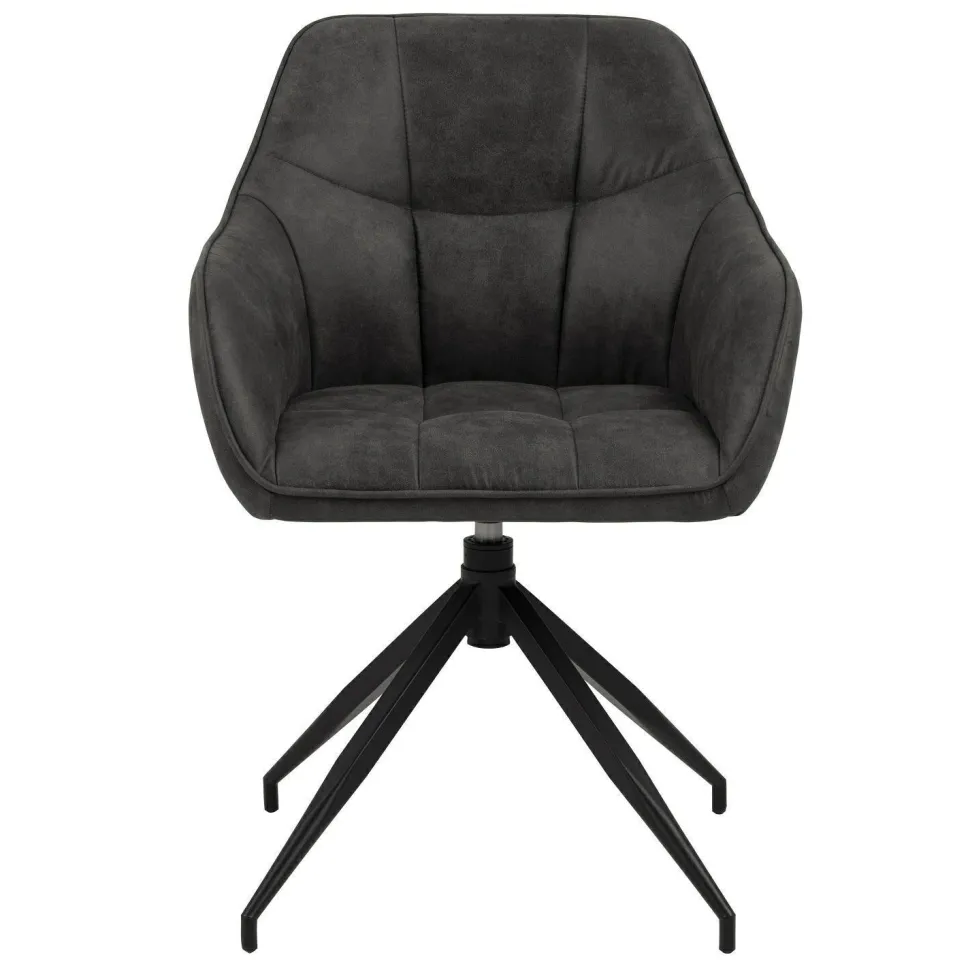 Krzesło Brenda szare tapicerowane