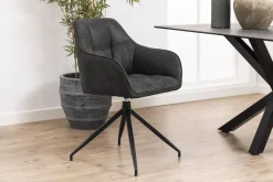 Krzesło Brenda szare tapicerowane