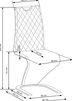 Krzesło Brigitte musztardowe