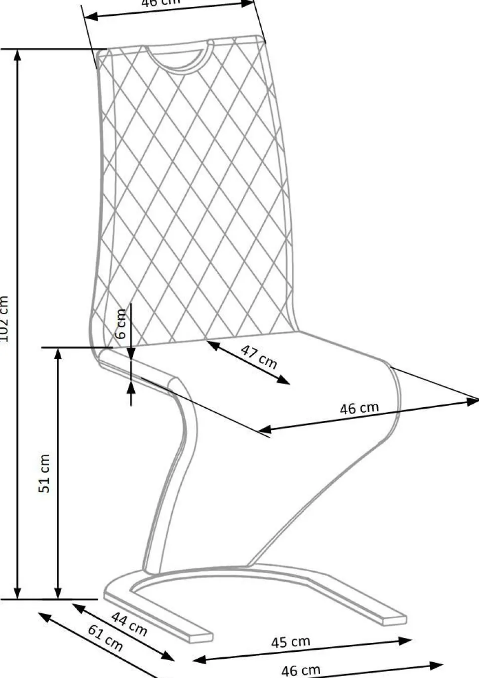 Krzesło Brigitte musztardowe