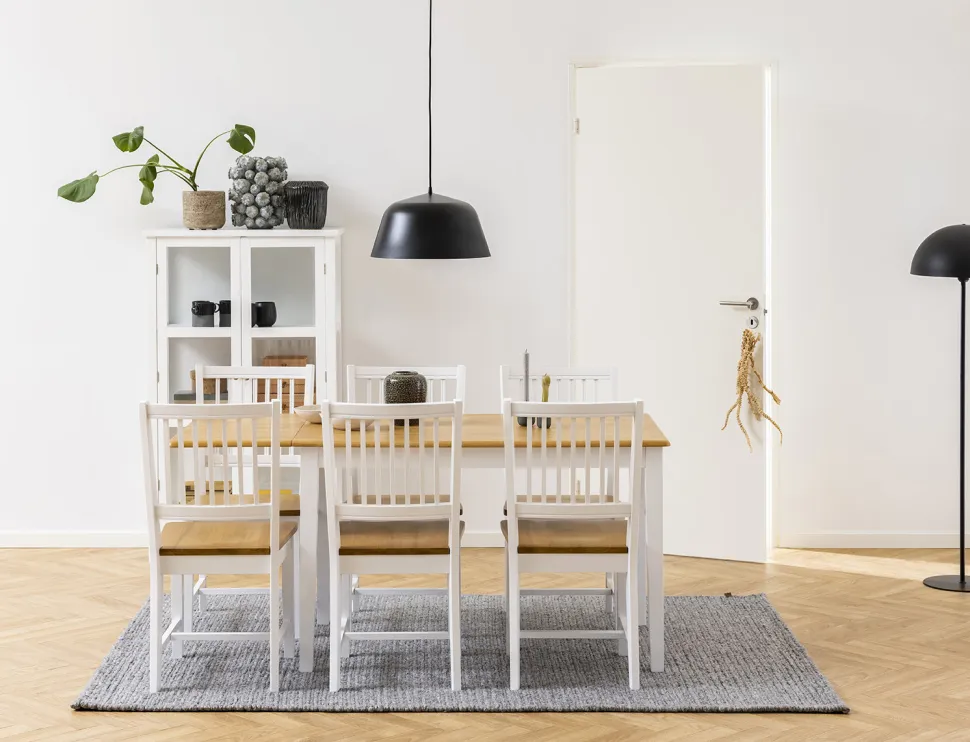 Krzesło Brisbane białe drewniane