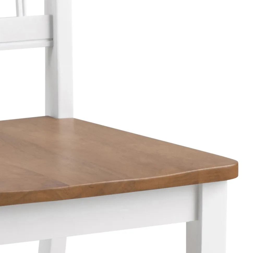 Krzesło Brisbane białe drewniane