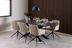 Krzesło Brooke obrotowe beżowe Monza