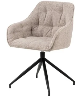 Krzesło Brooke obrotowe beżowe Monza