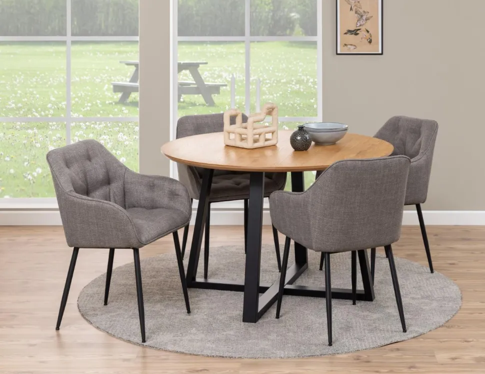 Krzesło Brooke szary jasny