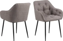 Krzesło Brooke szary jasny