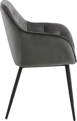 Krzesło Brooke VIC Dark Grey tapicerowane