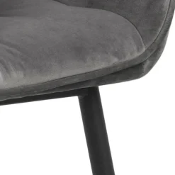 Krzesło Brooke VIC Dark Grey tapicerowane