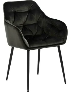 Krzesło Brooke VIC Grey/Brown tapicerowane