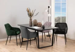 Krzesło Brooke VIC Grey/Brown tapicerowane