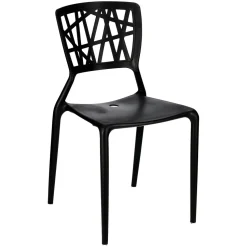 Krzesło Bush inspirowane Viento Chair czarne