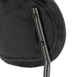 Krzesło Camile Velvet czarne tapicerowane