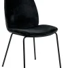 Krzesło Carmen VIC Black tapicerowane