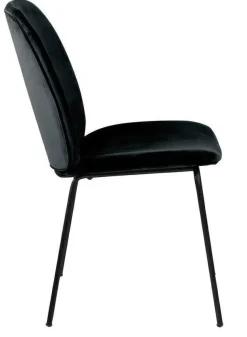 Krzesło Carmen VIC Black tapicerowane