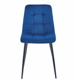 Krzesło Caro Velvet niebieskie