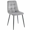 Krzesło Caro Velvet szare