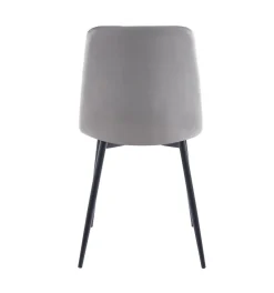 Krzesło Caro Velvet szare