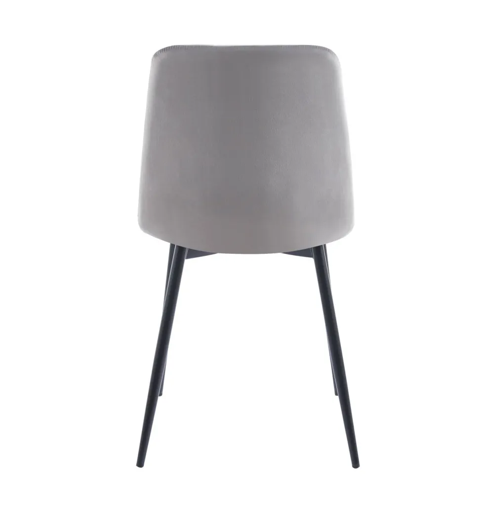 Krzesło Caro Velvet szare