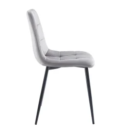 Krzesło Caro Velvet szare