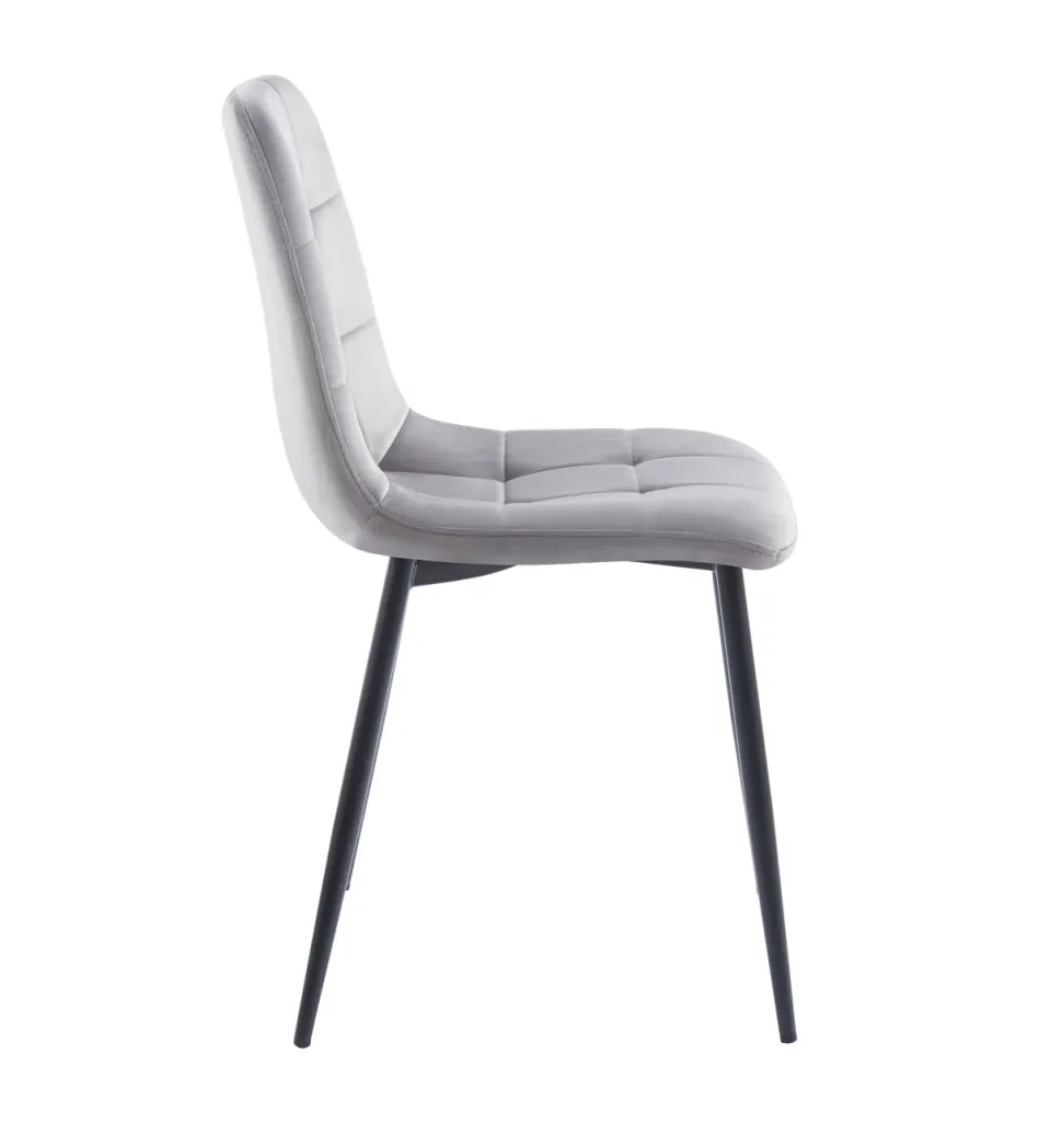 Krzesło Caro Velvet szare