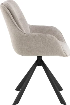 Krzesło Carrie obrotowe beżowe Caso 4