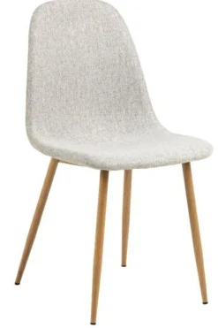 Krzesło Celia szare jasne/ naturalne