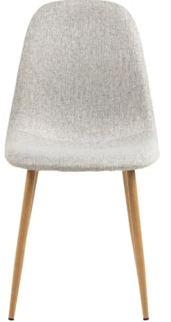 Krzesło Celia szare jasne/ naturalne