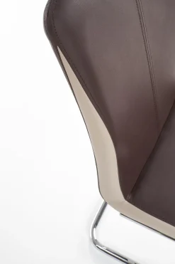 Krzesło Champagne brązowe PU