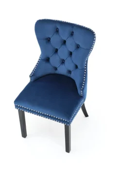 Krzesło Charlotte granatowe/czarne