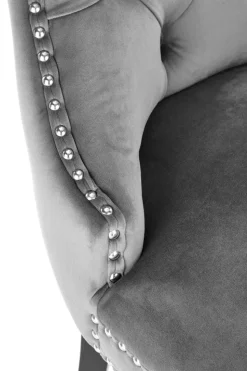 Krzesło Charlotte szare/czarne